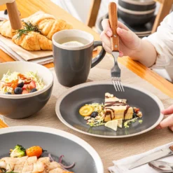 Tafelservice, Vancasso SEESAMI 16-teiliges Kombiservice Aus Steinzeug, Geschirrset Im Modernen Aussehen Für 4 Personen -Smart Kitchen Store 010e19a8da5fb1b2d989479bae757864