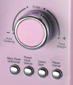 Melissa 16330125 CLASSICO Retro Pink Rosa 25 Liter Mikrowelle Mit Grill -Smart Kitchen Store 02cd006df5f1250f4e46c9e3194a5283