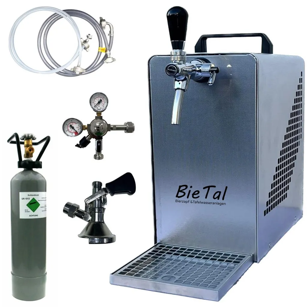 BieTal® Bierzapfanlage Bierkühler Zapfanlage 30 Liter/h - SET - Typ A - 2 Kg CO2 3 BieTal® Bierzapfanlage Bierkühler Zapfanlage 30 Liter/h - SET - Typ A - 2 Kg CO2
