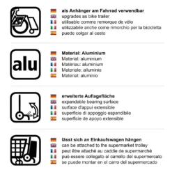 Andersen Einkaufstrolley Royal Mit Metallspeichenrad 25 Cm Und 45 Liter Einkaufstasche Wismar Schwarz/blau Mit Kühlfach, Aluminiumgestell Klappbar -Smart Kitchen Store 030f0cb3e4e614571e3a5d8e677080a0