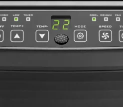 Clatronic Klimagerät CL 3672 Mit LED-Display - Farbe: Anthrazit/Silber - Funktionen: Kühlen, Entfeuchten, Gebläse - 880 W - Inkl. 1,5 M Abluftschlauch + Fensterabluft-Kit + Infrarot-Fernbedienung; 263 808 -Smart Kitchen Store 04591f2c785586071a080515ec5e0e9e