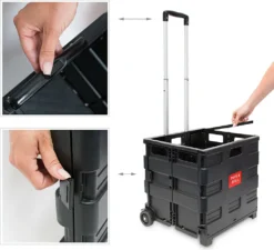 Relaxdays Einkaufstrolley Klappbar Bis 35kg -Smart Kitchen Store 04ea83ce1c1aeb373229b3978e8d2765