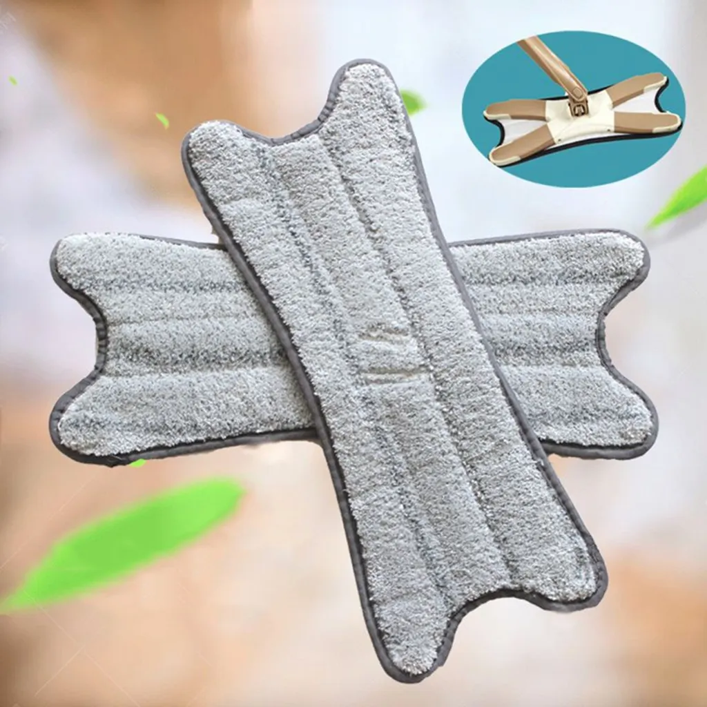 X-Type Mop Ersatz Mikrofaser Bodenwisch Ersatzkopf Waschbar Ersetzen Flachwischer, Haushaltsreiniger, 37*15cm 8 X-Type Mop Ersatz Mikrofaser Bodenwisch Ersatzkopf Waschbar Ersetzen Flachwischer, Haushaltsreiniger, 37*15cm – Bild 6