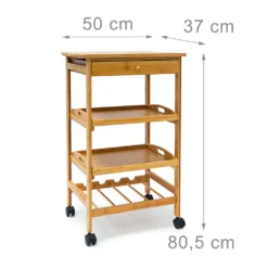 Relaxdays Küchenrollwagen JAMES L & Flaschenregal -Smart Kitchen Store 070ece139a9c9ab10e8a4bd8ebb8428d