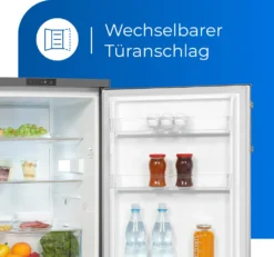Exquisit Vollraumkühlschrank KS16-V-HE-011D Inoxlook | 134 L Nutzinhalt | Edelstahloptik -Smart Kitchen Store 07158b0ddeb9a5b75d87b879f30ba23b