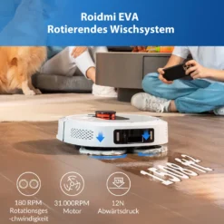 Roidmi Eva Mop Station Staubsauger 3200pa 2-in-1 Saug Und Wischroboter Mit Absaugstation, Mopp- Und Saugroboter, Automatisch Waschen Von Mopps -Smart Kitchen Store 0c74511cf2f47852a76ecb6b7802167a
