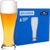 6er Set Bavaria Weizenbiergläser 0,5 Liter Geeicht Weißbiergläser Biergläser Weizengläser Glas -Smart Kitchen Store 0cf6531135301ae36b57c8d7a4396175