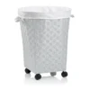 Wäschebox Porto Weiß H55cm ∅44cm Rollen Wäschebeutel Badezimmer Kinder Wohnraum Wäschekorb 1 Wäschebox Porto Weiß H55cm ∅44cm Rollen Wäschebeutel Badezimmer Kinder Wohnraum Wäschekorb -Smart Kitchen Store 0ef7a3afb10aecb4c043a7fcfa68edac