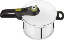 TEFAL Secure 5 Neo® 6,0 L Schnellkochtopf Mit Garkorb Und Dreifuß - Edelstahl - Alle Herdarten, Inklusive Induktionsherd, Gesund Und Schonend Kochen, Zeit- Und Energiesparend P2530738