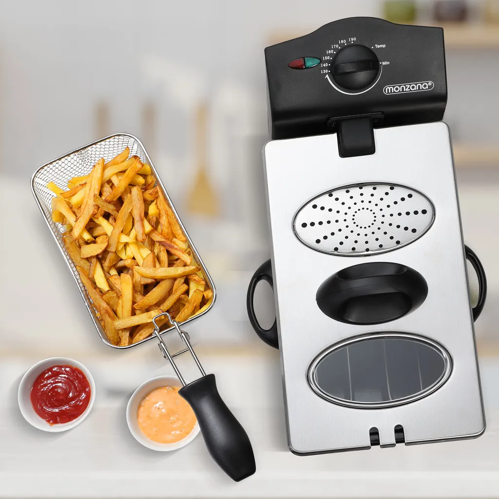 Monzana Fritteuse 3 L Edelstahl Temperaturregler Bis 190°C Sichtfenster Spülmaschinengeeignet 2000 W Filter Kontrollleuchte Küche Kaltzonen-Fritteuse 7 Monzana Fritteuse 3 L Edelstahl Temperaturregler Bis 190°C Sichtfenster Spülmaschinengeeignet 2000 W Filter Kontrollleuchte Küche Kaltzonen-Fritteuse – Bild 5