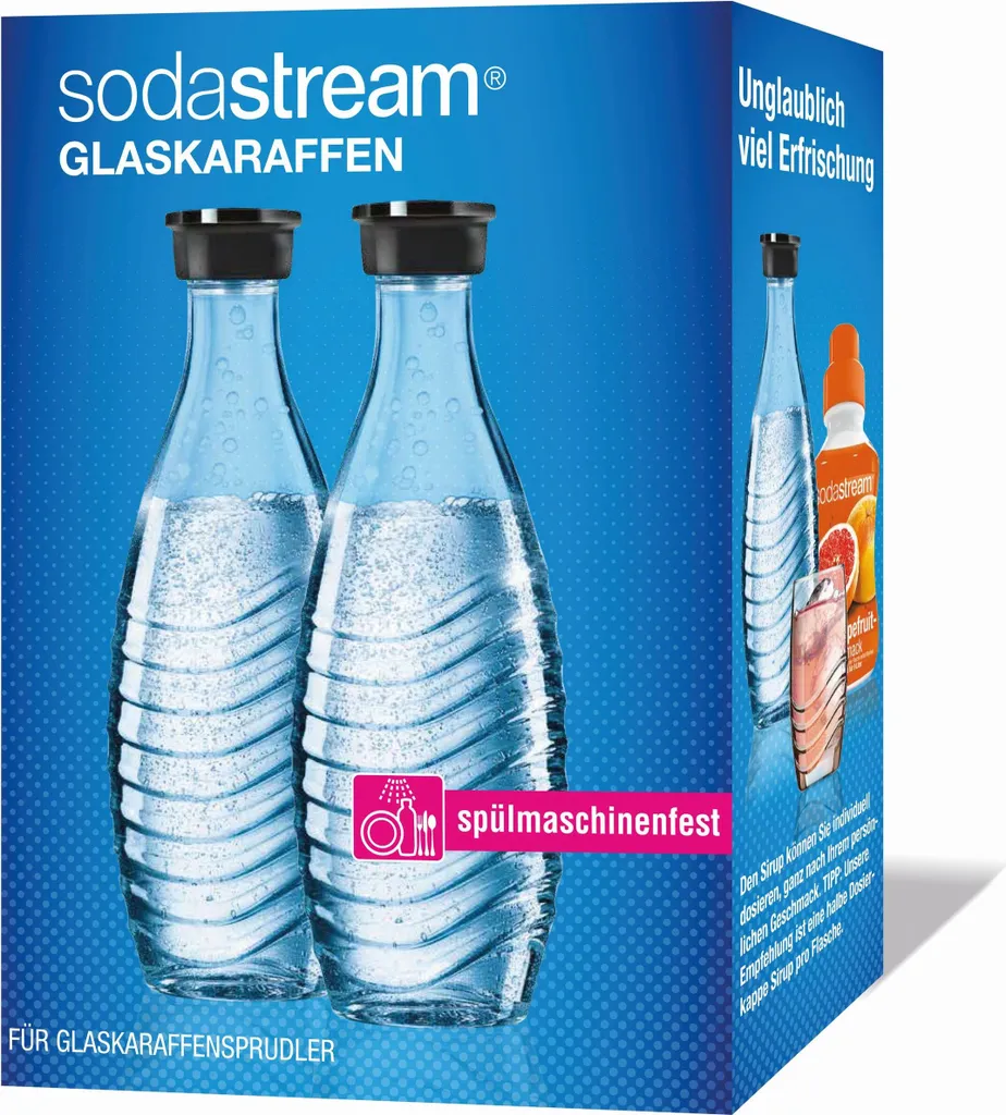 SodaStream Glaskaraffen 0,6 Liter Im 2er-Pack, 764997 8 SodaStream Glaskaraffen 0,6 Liter Im 2er-Pack, 764997 – Bild 6