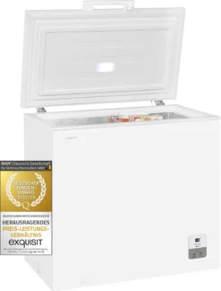 Exquisit Gefriertruhe GT200-HE-010E Weiss | Standgerät | 182 L Volumen | Weiß