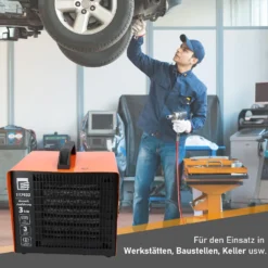 BTEC Keramik Elektroheizer 3 KW, Heizlüfter, Bauheizer, Frostwächter -Smart Kitchen Store 124f01ac57d87e5495da16967f8fd0e2