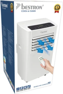 Bestron Mobile Klimaanlage, Klimagerät Für Räume Bis 24m², Kühlleistung 1,4 KW Mit Umweltfreundlichem Kühlmittel, 5.000BTU/h, Farbe: Weiß 9 Bestron Mobile Klimaanlage, Klimagerät Für Räume Bis 24m², Kühlleistung 1,4 KW Mit Umweltfreundlichem Kühlmittel, 5.000BTU/h, Farbe: Weiß -Smart Kitchen Store 12b5620e3c4693bd192be28f46feaf4c