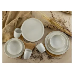 CreaTable 33320 Tafelservice Rondo Schiefer Für 6 Personen, Steinzeug, Schwarz (1 Set, 12-teilig) -Smart Kitchen Store 12bfeecb487d8cb53db3c2ebc35f7c3e