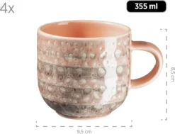 Mäser 931743 Kombiservice Spicy Market Für 4 Personen, Steingut, Rosa (1 Set, 16-teilig) -Smart Kitchen Store 12c2d84337fd7f3a9926f0a283c4dae6