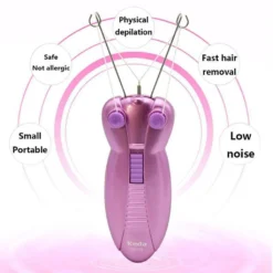 Elektrischer Body Face Gesichtshaarentferner Entfederer Baumwollfaden Epilierer Damen Gesichts Haar Entferner -Smart Kitchen Store 12fdf9c31661111b78c830b6992b222a