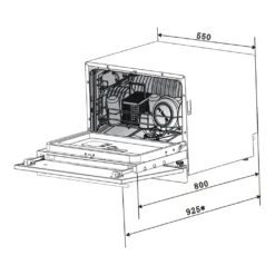 PKM Geschirrspüler Spülmaschine Spüler Vollintegriert GS6-6FI2 Weiß Aqua-Stopp -Smart Kitchen Store 135692575c45ad465e4ded2e62f07bc1