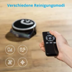 MEDION Wischroboter Mit Wassertank P10W (Modell 2021, Intelligente Navigation, Bodenreiniger Mit Walze Für Holzboden Hartboden Parkett, Getrennter Schmutzwassertank/Frischwassertank) -Smart Kitchen Store 13db0142d8d5ab5fb6d5c0b26df9e103