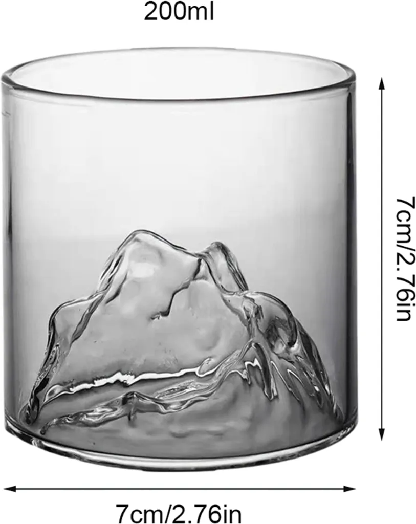 4 Stk/Set 200ml Mountain Whiskygläser Whiskey Glasses Set,für Scotch Und Whisky Liebhaber,Geschenk Für Männer, Vatertagsgeschenk 7 4 Stk/Set 200ml Mountain Whiskygläser Whiskey Glasses Set,für Scotch Und Whisky Liebhaber,Geschenk Für Männer, Vatertagsgeschenk – Bild 5