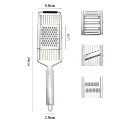 4-fach Gemüsehobel Mit 3 Zusätzlichen Einsätzen. V-Schneider, Julienneschneider Und Parmesanreibe. -Smart Kitchen Store 1676c3ec98ab7c893945b72730aed992