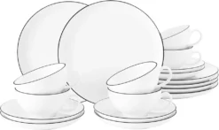 Seltmann Weiden Teeservice Lido Schwarz Mit Farbrand Zeitlos