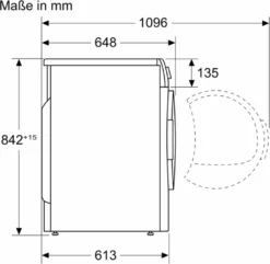 Siemens WQ33G2D40 IQ500 Wärmepumpen-Trockner, 8 Kg, AutoDry-Technologie Schonendes Und Präzises Trocknen, Super40'-Programm, SoftDry Trommelsystem Sanftes Und Schonendes Trocknen Weiß -Smart Kitchen Store 1690dadff42a2eb4483756ca0f38947a