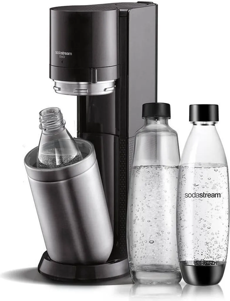 SodaStream DuoTitan Trinkwassersprudler, Inkl. 1x 1 Liter Glasflasche, 1x 1 Liter PET, 1 X Quick Connect Zylinder 16 SodaStream DuoTitan Trinkwassersprudler, Inkl. 1x 1 Liter Glasflasche, 1x 1 Liter PET, 1 X Quick Connect Zylinder – Bild 14