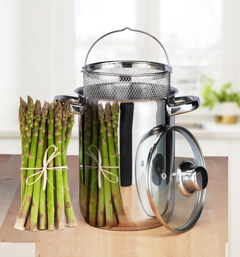 Haushalt International HHI-Spargeltopf - 4 Liter - 16 X 21 Cm 8 Haushalt International HHI-Spargeltopf - 4 Liter - 16 X 21 Cm – Bild 6