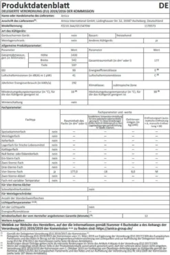 Amica Gefrierschrank GS 15470 W (168kWh) -Smart Kitchen Store 19875a9d641364f8f75af8061ea79d37
