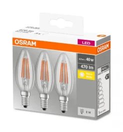 OSRAM LED Base Filament CLB40 4W/827 E14 | 4W/827 KLAR 470LM E14 M3 -Smart Kitchen Store 19c380f6f80ed4bc637e97c0d38fd73f