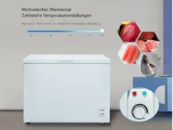 CHiQ Kühl- & Gefriertruhe FCF197D, (B X T) 98 X 56 Cm, 199L, Dual-Temperature, Mit Rollen Zur Einfachen Platzierung, Gefrierklappe Mit Niveauregulierung -Smart Kitchen Store 1ab3bc75ac65e02b3bdae333a5aea287
