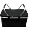 Einkaufskorb Mit Kühl- Und Warmhaltefunktion Faltbar Klappgriffen Reißverschluss 46x23x27 Cm, Schwarz -Smart Kitchen Store 1b3ac5c5cf8fb559462458f88625f434