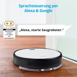 MEDION Saugroboter Mit Wischfunktion Und Intelligenter Navigation S30 SW (2.800 Pa, Alexa App Steuerung, Saugen Wischen Parallel, Regulierbare Wasserabgabe, Tierhaar Allergiker Optimiert) -Smart Kitchen Store 1bcdca79dbaa5bcfacdc65aeca0eba02