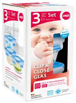 Emsa Frischhaltedose CLIP & CLOSE Glas 0,18 Liter 3er Set -Smart Kitchen Store 1bd57f0de6e03ddcbc5ac06750d35a07