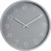 TWOJ PASAZ Wanduhr, Rund 30 Cm, Hellgrau, Analog, 12-stellig, Klassisch, Kunststoff, Zum Aufhängen -Smart Kitchen Store 1ca29adfb22207fbdb86de39ea377f82