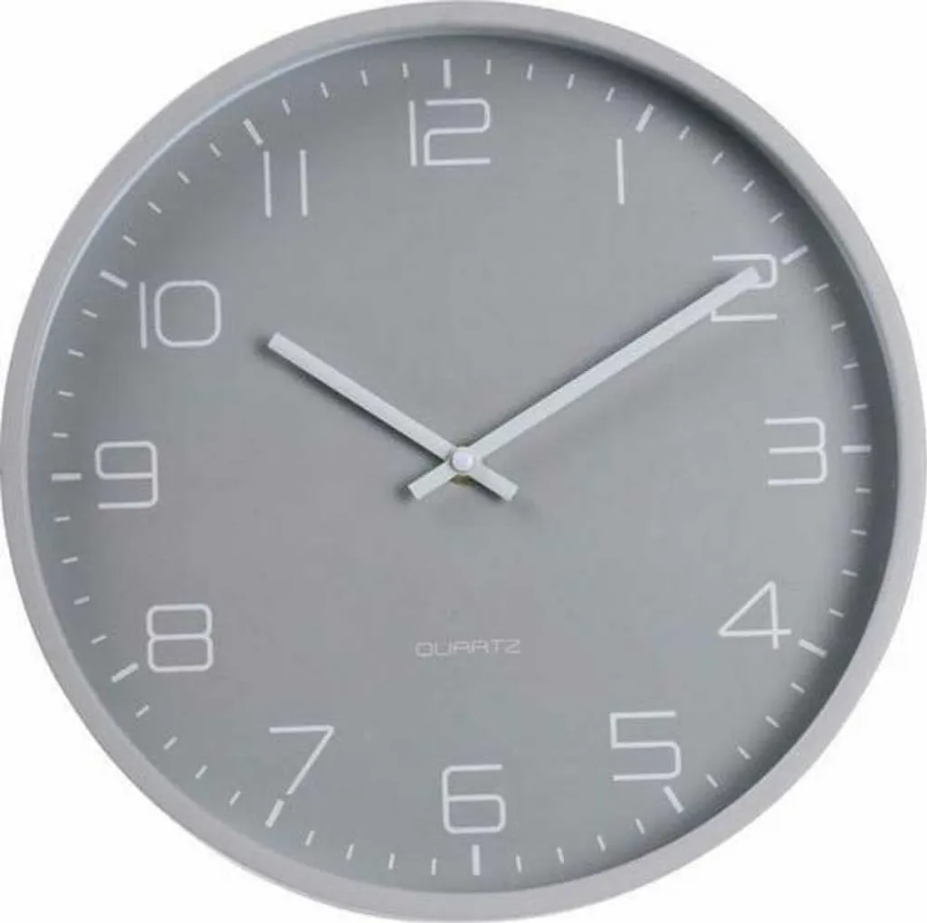 TWOJ PASAZ Wanduhr, Rund 30 Cm, Hellgrau, Analog, 12-stellig, Klassisch, Kunststoff, Zum Aufhängen 3 TWOJ PASAZ Wanduhr, Rund 30 Cm, Hellgrau, Analog, 12-stellig, Klassisch, Kunststoff, Zum Aufhängen