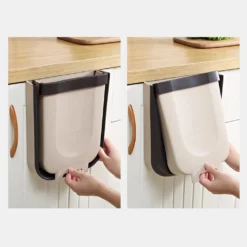 2 Stück Faltbarer Mülleimer Hängend | Volumen 9 L | Abfalleimer FürMüll | Abfallsammler Küche | Klappbarer Abfall Korb Für Die Schranktür | Auch Für Auto, Wohnmobil, LKW Geeignet | Farbe [braun] -Smart Kitchen Store 1cb5960b4ebc5724eb6329be39cc20d4