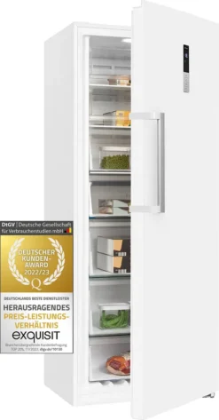 Exquisit Gefrierschrank GS380-NF-H-050E Weiss | 380 L Nutzinhalt | Weiß