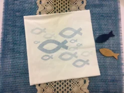 20 Lunch-Servietten Christlicher Fisch Blau -Smart Kitchen Store 1df5cc47581a1af294f474ad21299017