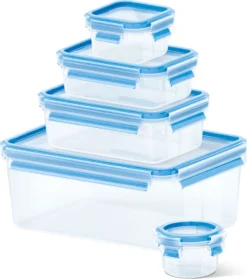 Emsa Clip & Close 5Er Set Frischhaltedosen, 0,15 L - 3,7 L, 508568 -Smart Kitchen Store 1e49671ae2e88fa1b68aef09c3be3e0b