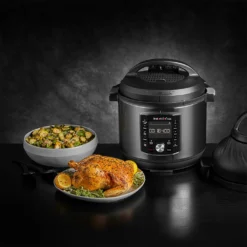 Instant Pot - Pro Crisp 11-in-1-Elektro-Multikocher – Schnellkochtopf, Heißluftfritteuse, Slow Cooker, Dampfgarer, Grill, Dörrgerät Und Sous-Vide-Maschine – Schwarzer Edelstahl,1500 W, 8L -Smart Kitchen Store 1edb96cf8025bd25ca4eba84fe1fc606