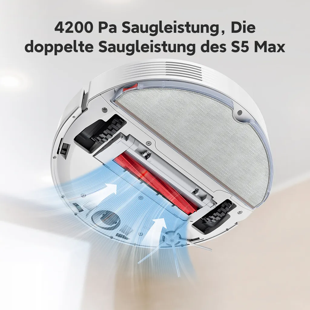 Roborock Q7 Max Staubsauger Roboter 4200Pa LDS Kehren Und Nasswischen Staubsauger Teppich Reinigen Eine Aktualisierte Version Des S5 MAX 5 Roborock Q7 Max Staubsauger Roboter 4200Pa LDS Kehren Und Nasswischen Staubsauger Teppich Reinigen Eine Aktualisierte Version Des S5 MAX – Bild 3