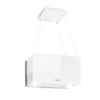Kronleuchter L Inselabzugshaube 60cm Abluft: 590m³/h LED Touch Glas Weiß -Smart Kitchen Store 20def6191e7876b27fee3ed0b547244f