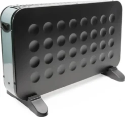 Grafner® Konvektor Elektro Heizung 2000 Watt Heizgerät Matt Schwarz DK11046