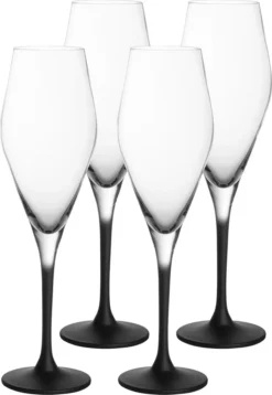 Villeroy & Boch Champagnerkelch Manufacture Rock Klar,schwarz, 4 Tlg. -Smart Kitchen Store 21b731e940b36dbe270100248c696f75