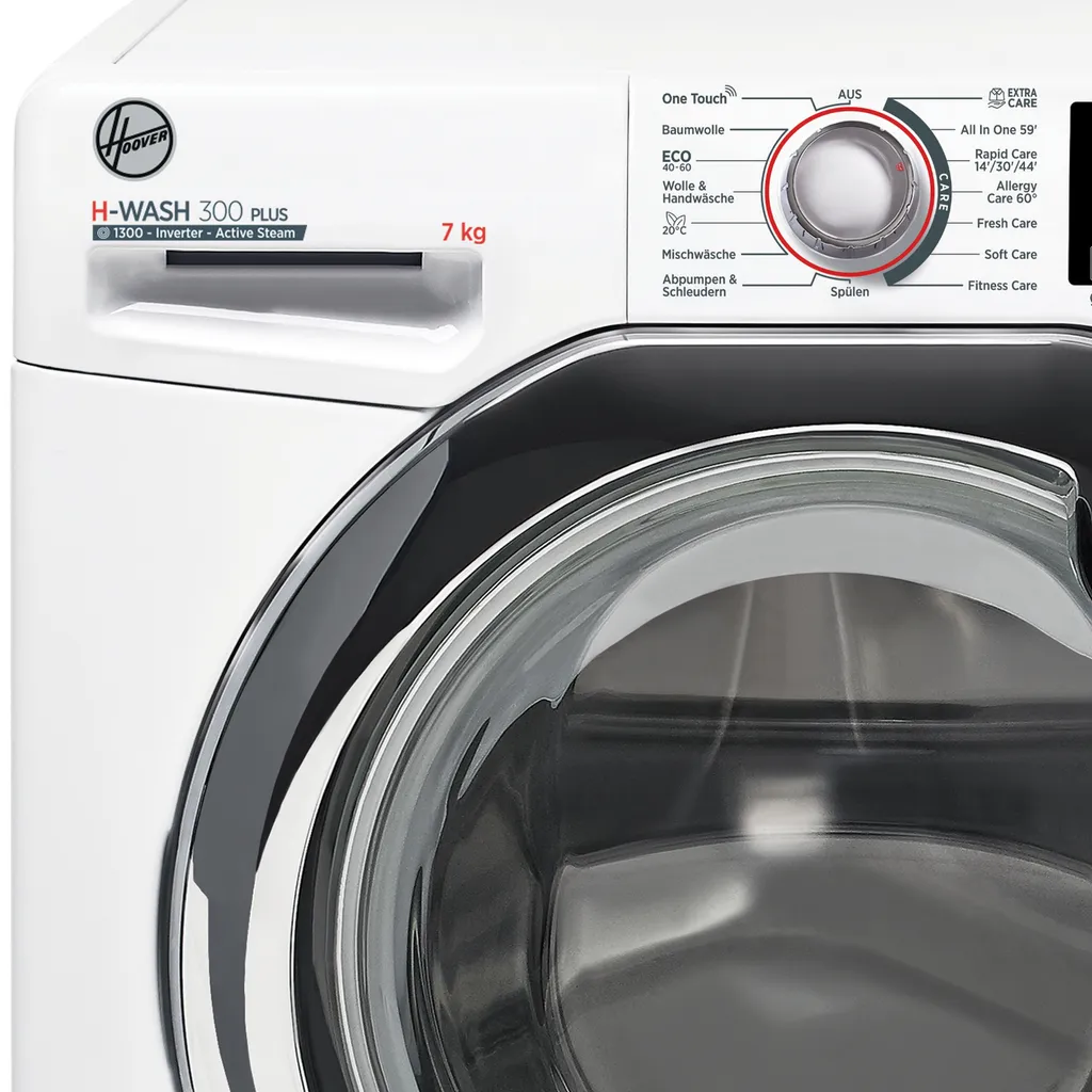 Hoover H3WS4Q37TAMCE-84 Frontlader Waschmaschine H-WASH 300 PLUS Dampf-Funktion 8 Hoover H3WS4Q37TAMCE-84 Frontlader Waschmaschine H-WASH 300 PLUS Dampf-Funktion – Bild 6