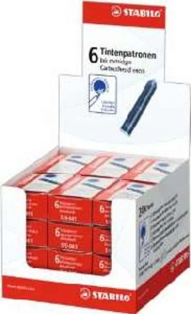 Tintenpatrone Zum Nachfüllen - STABILO Refill - 6er Pack - Blau (löschbar) 9 Tintenpatrone Zum Nachfüllen - STABILO Refill - 6er Pack - Blau (löschbar) – Bild 7