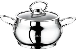 OMS Kochtopf Töpfe Suppentopf Universaltopf 18/10 Edelstahl Induktion Tencere, Liter & Maße:1.4 Liter 14x9 Cm -Smart Kitchen Store 23beb9c9d0490790acfa069f15535aec