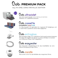 Bob Mini Geschirrspüler All-in-One Paket Grau Metallic (2 Gedecke, 2,9L Wasserverbrauch, Integrierter Tank, WiFi) Spülmaschine Geschirrspülmaschine 13 Bob Mini Geschirrspüler All-in-One Paket Grau Metallic (2 Gedecke, 2,9L Wasserverbrauch, Integrierter Tank, WiFi) Spülmaschine Geschirrspülmaschine -Smart Kitchen Store 23d402926a8b34b59a76bd13015709ee